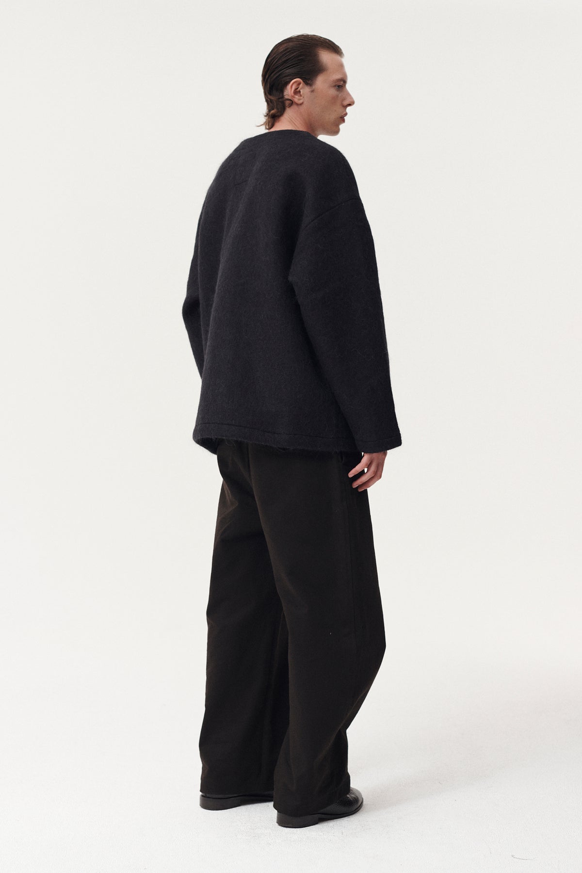 CARDI FUZZY BONDED AW26 BLACK
