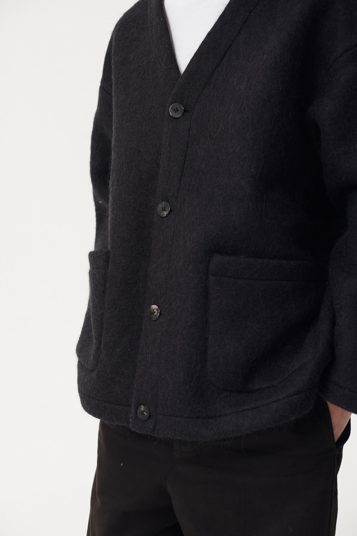 CARDI FUZZY BONDED AW26 BLACK