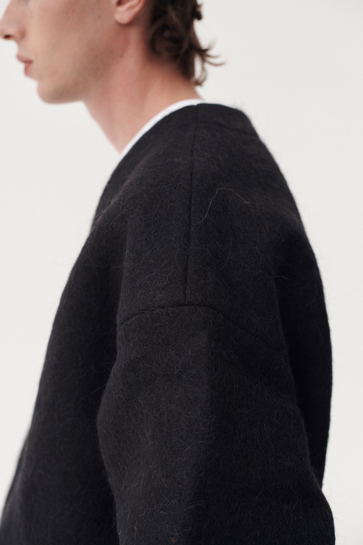 CARDI FUZZY BONDED AW26 BLACK