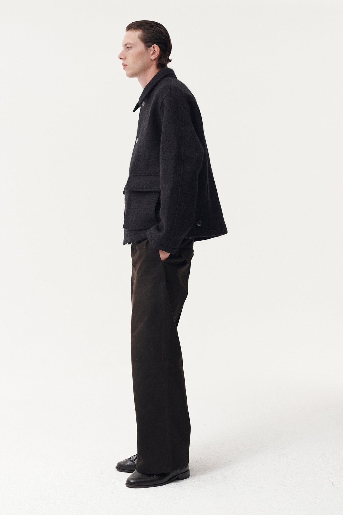 O SHIRT NEW FUZZY AW26 BLACK