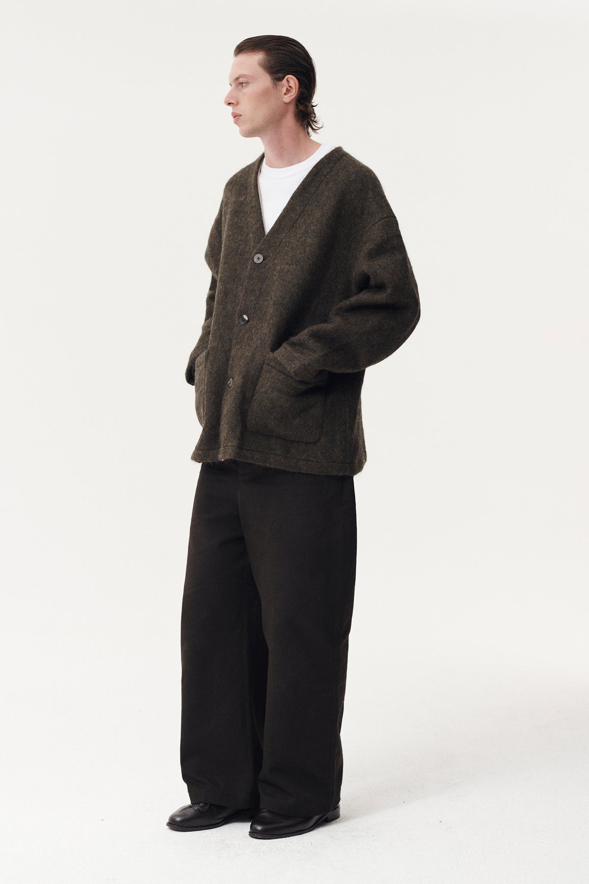 CARDI FUZZY BONDED AW26 GREEN
