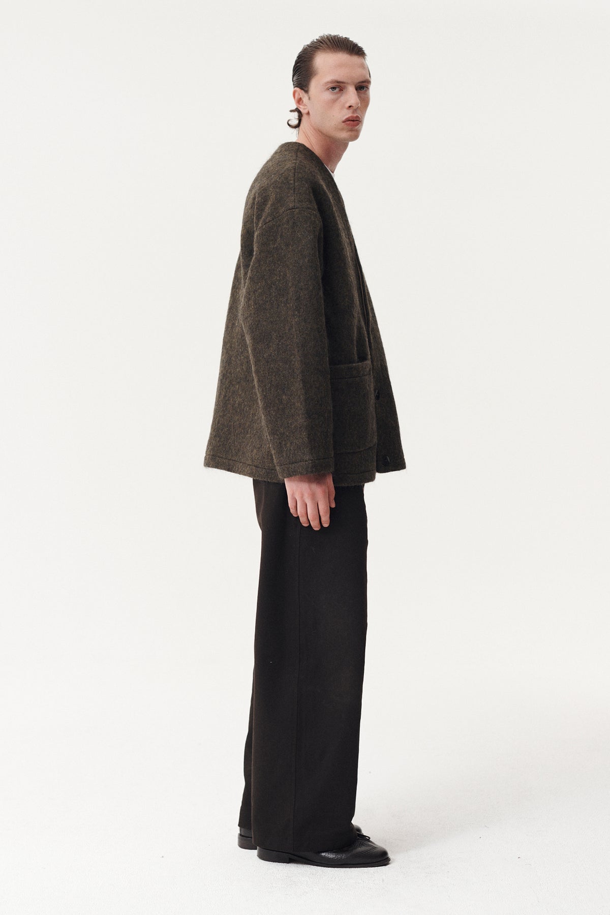 CARDI FUZZY BONDED AW26 GREEN