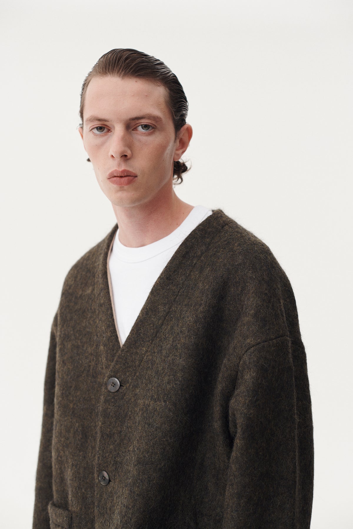 CARDI FUZZY BONDED AW26 GREEN