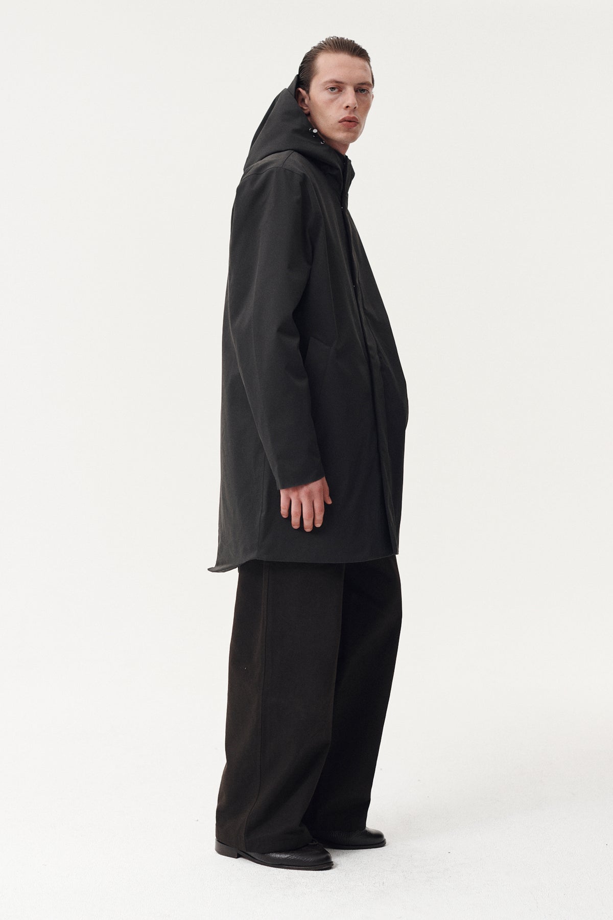 TERROR WEATHER PARKA NIN SPIN TWILL AW26 WASHED BLACK