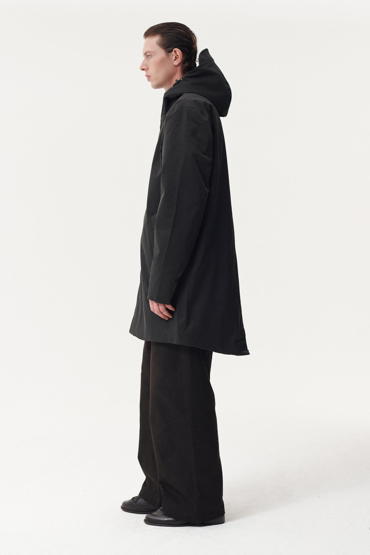 TERROR WEATHER PARKA NIN SPIN TWILL AW26 WASHED BLACK