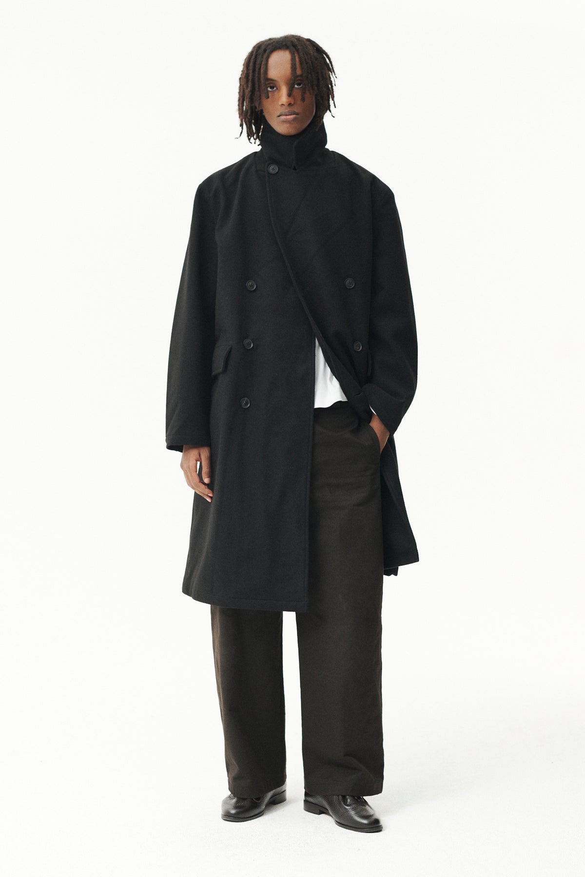 SHUVA C MELTON AW26 BLACK