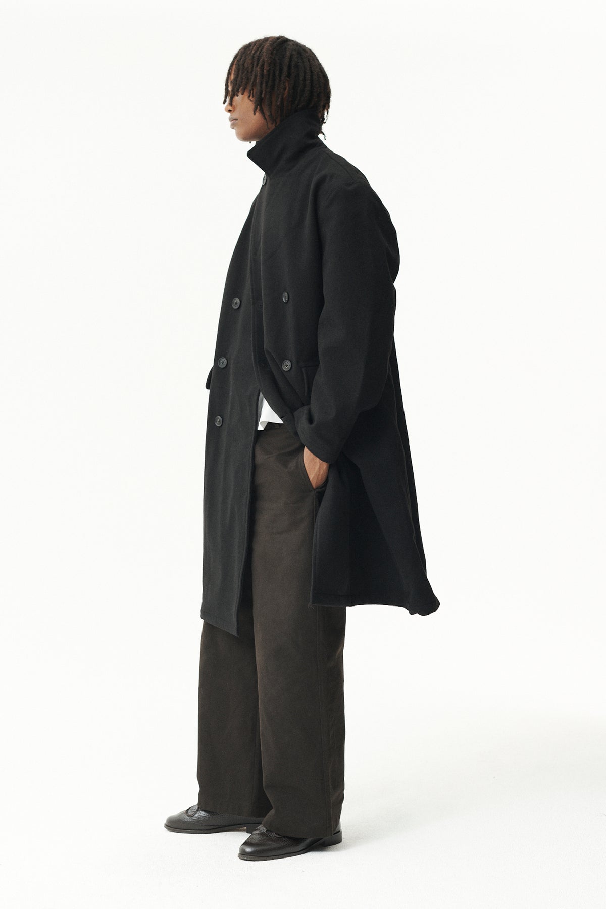 SHUVA C MELTON AW26 BLACK
