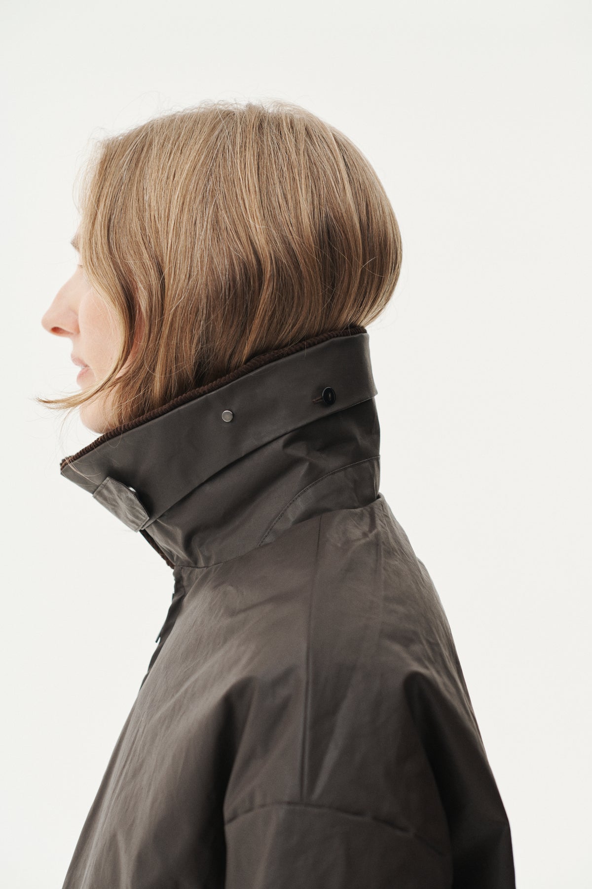 SHIRT JACKET WAXED AW26 DARK BROWN