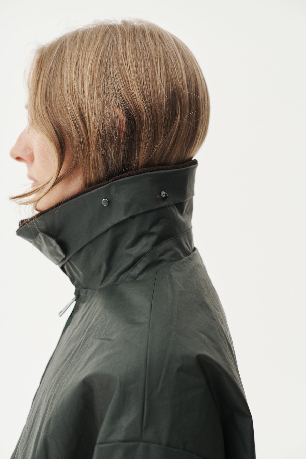 SHIRT JACKET WAXED AW26 DARK GREY GREEN