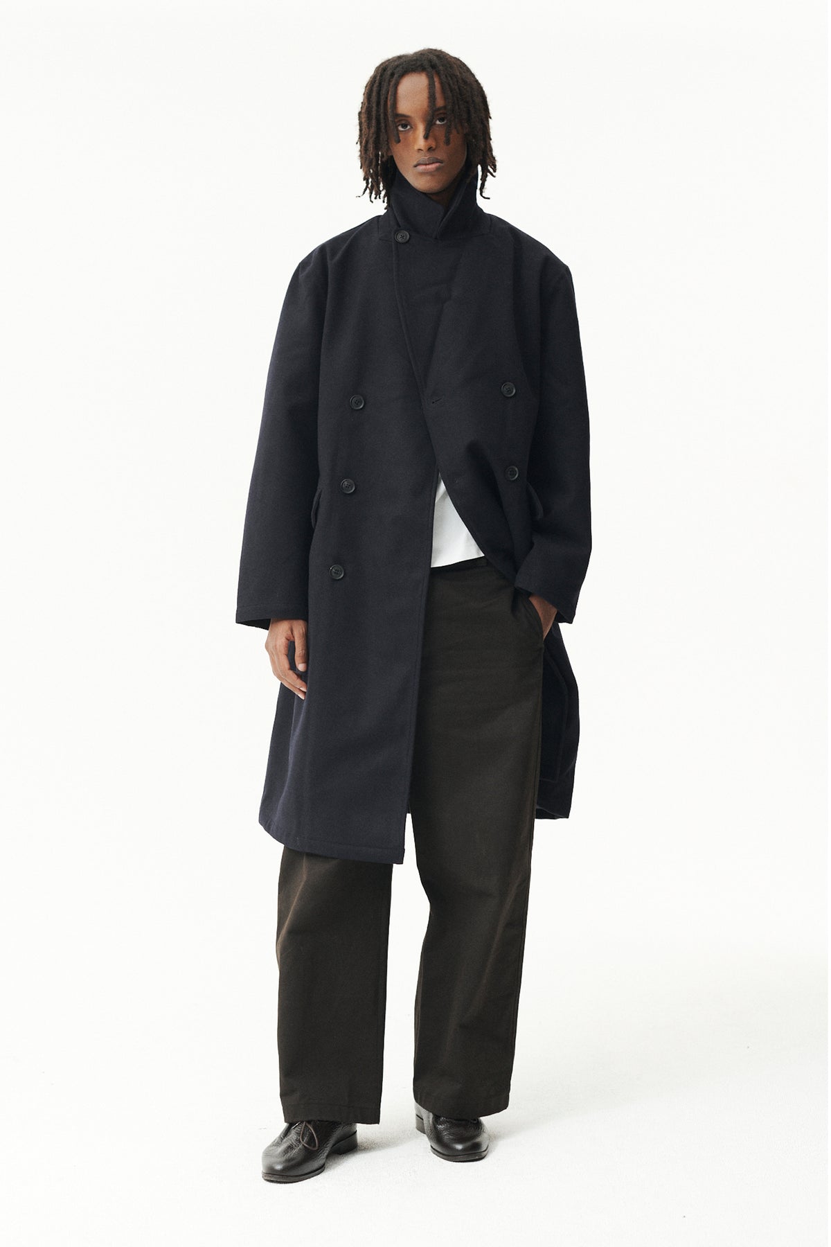 SHUVA C MELTON AW26 NAVY
