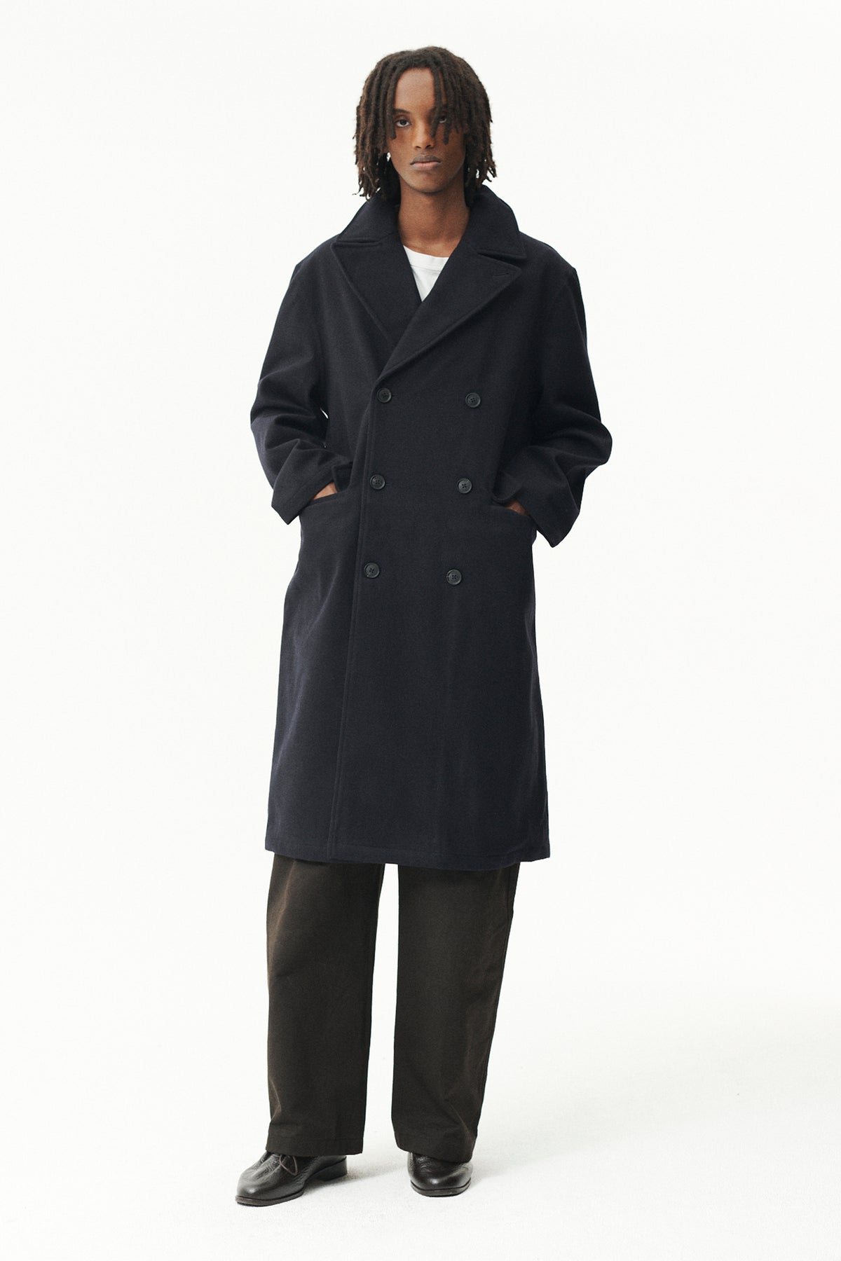 SHUVA C MELTON AW26 NAVY