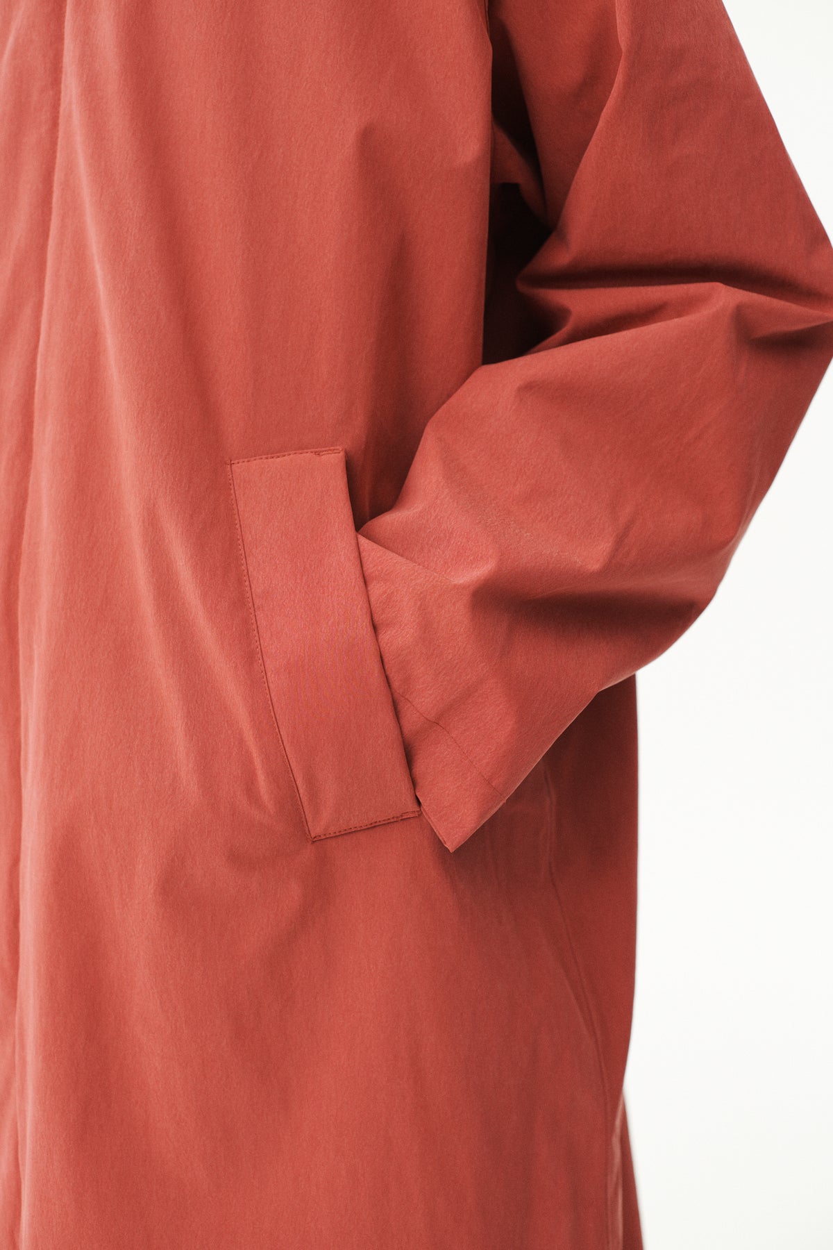 LONG COACH WASHED TENCEL CORDU AW26 FADED CHERRY