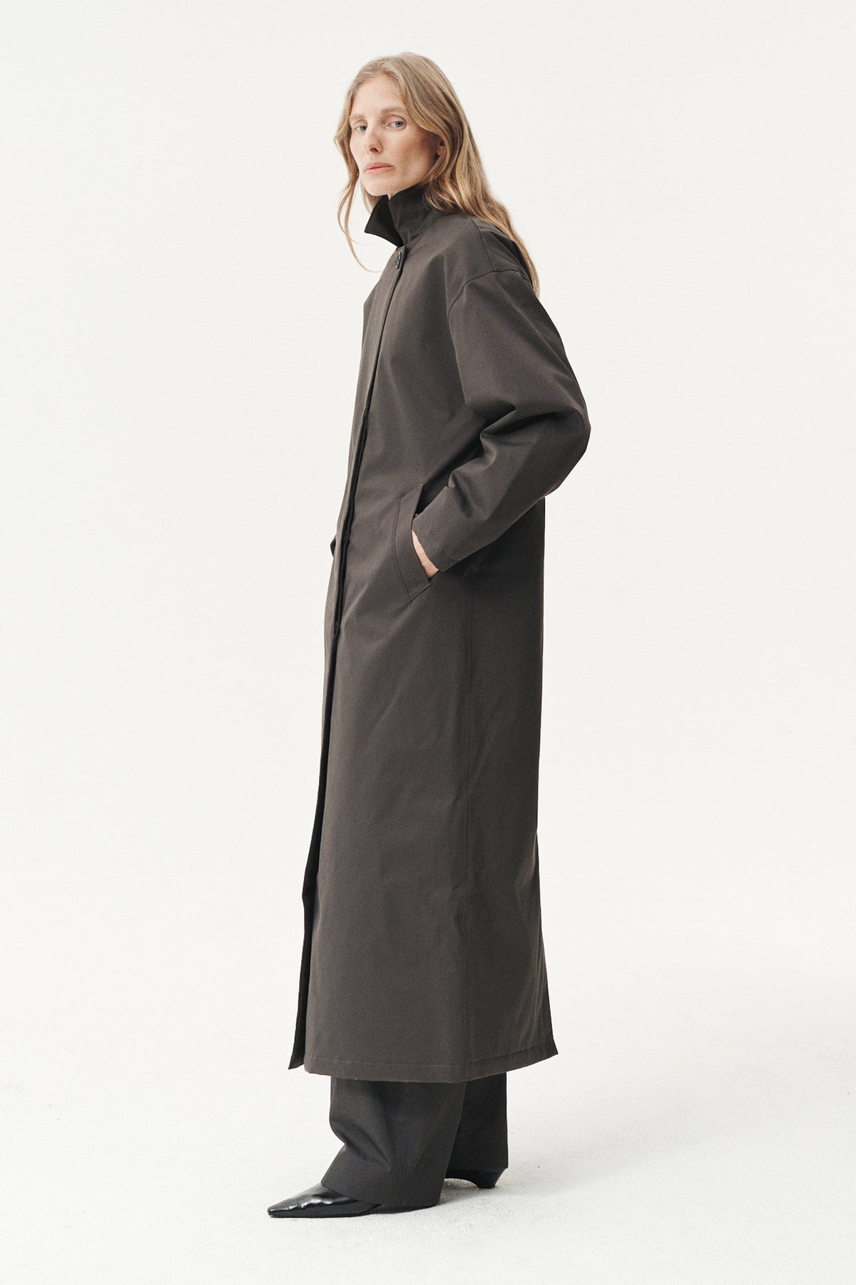 JANICE B LONG NIN SPIN AW26 FADED COFFEE