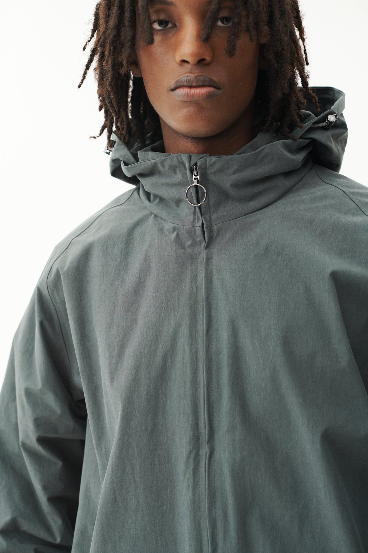 SHORT TRACKER WASHED TENCEL AW26 FADED GREY