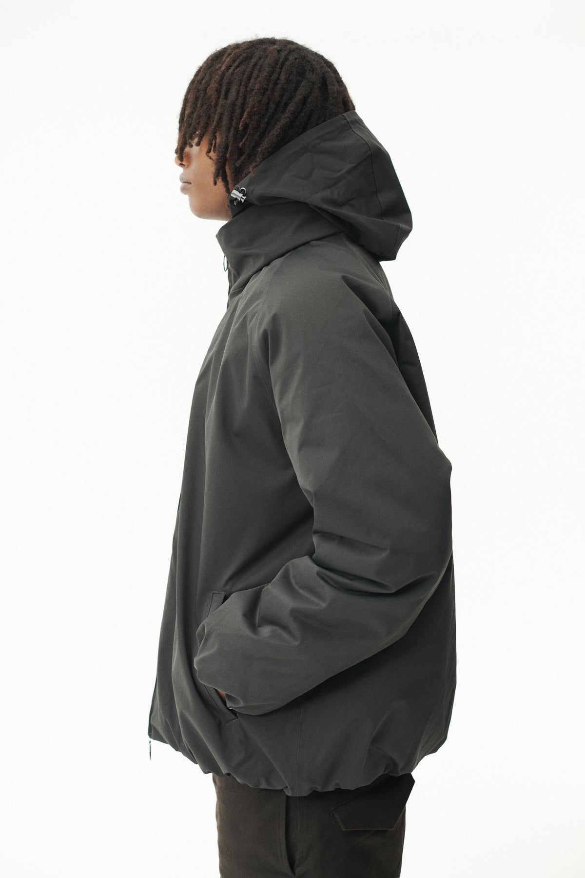 SHORT TRACKER NIN SPIN TWILL AW26 WASHED BLACK