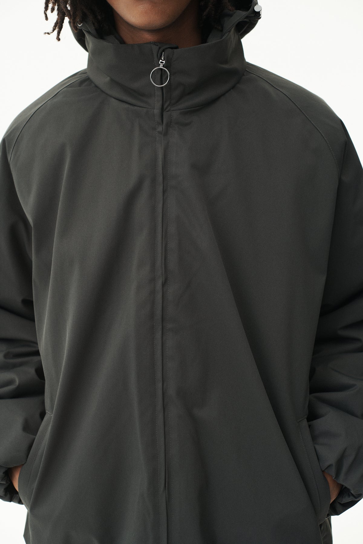 SHORT TRACKER NIN SPIN TWILL AW26 WASHED BLACK