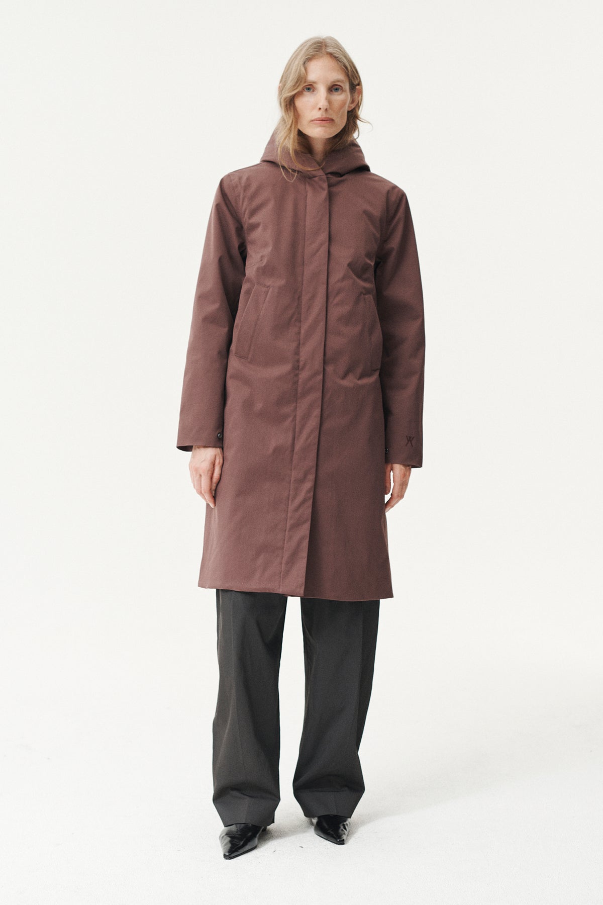 NOT SO LONG TUBE NIN SPIN TWILL AW26 PLUM