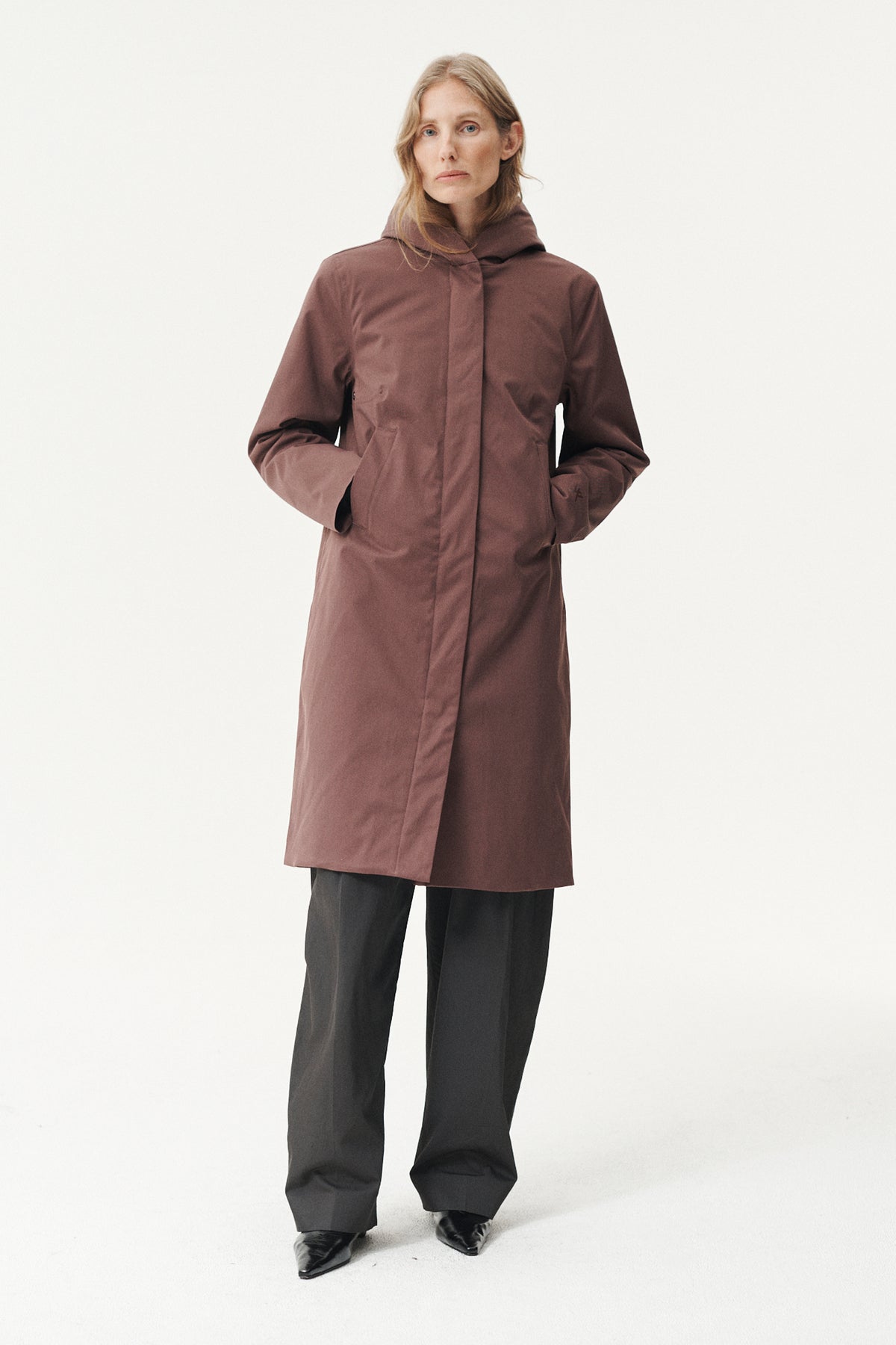 NOT SO LONG TUBE NIN SPIN TWILL AW26 PLUM