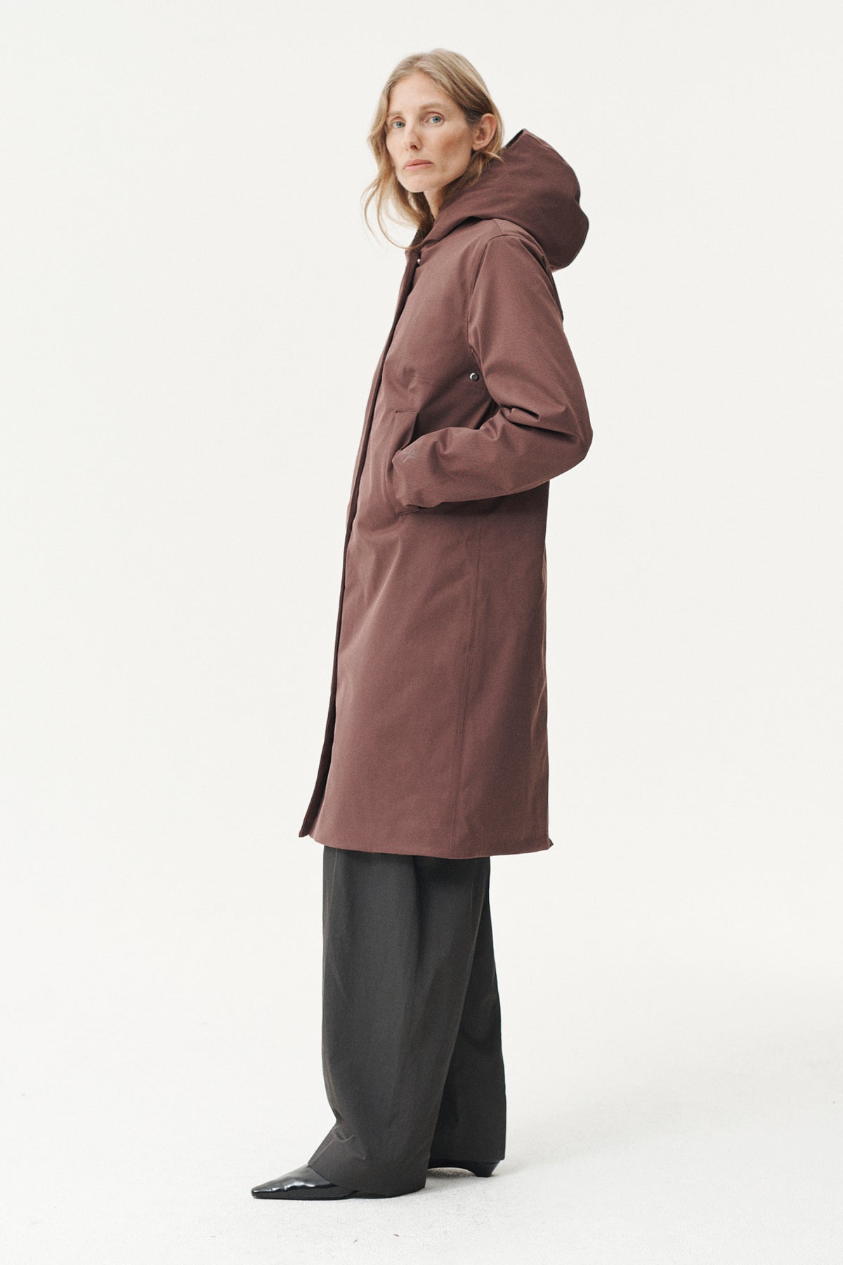 NOT SO LONG TUBE NIN SPIN TWILL AW26 PLUM