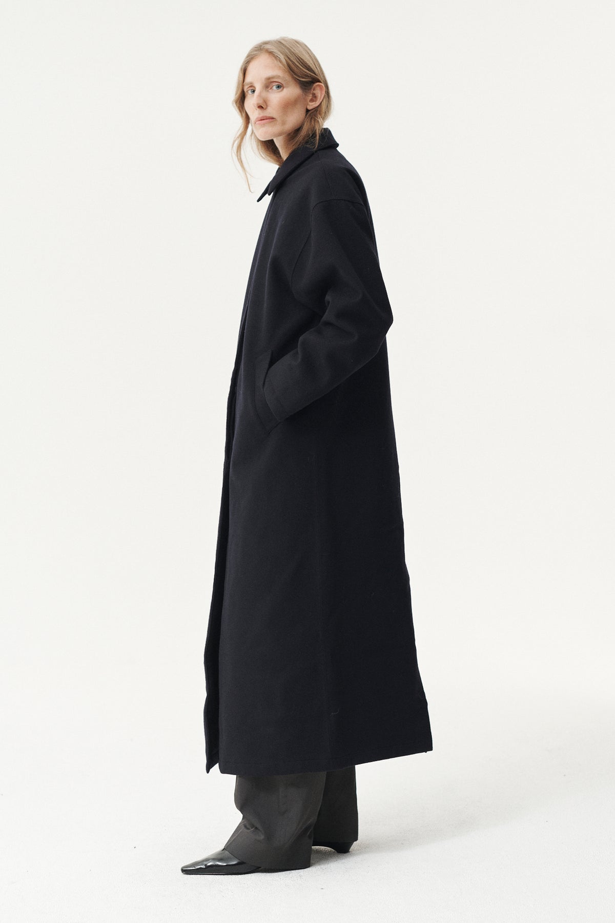JANICE B LONG TECHWOOL AW26 NAVY