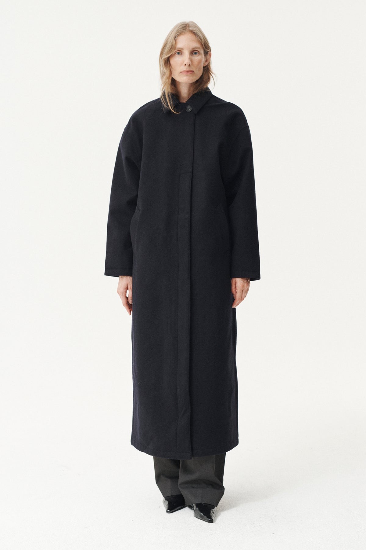 JANICE B LONG TECHWOOL AW26 NAVY