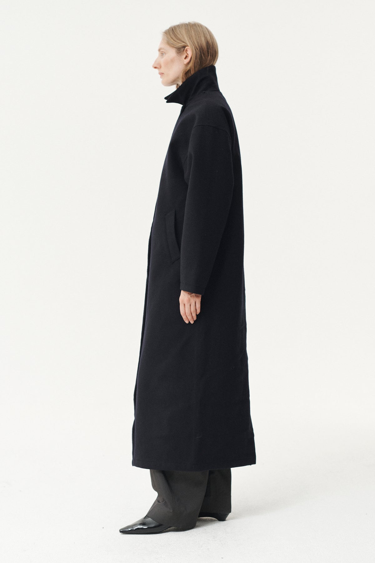 JANICE B LONG TECHWOOL AW26 NAVY