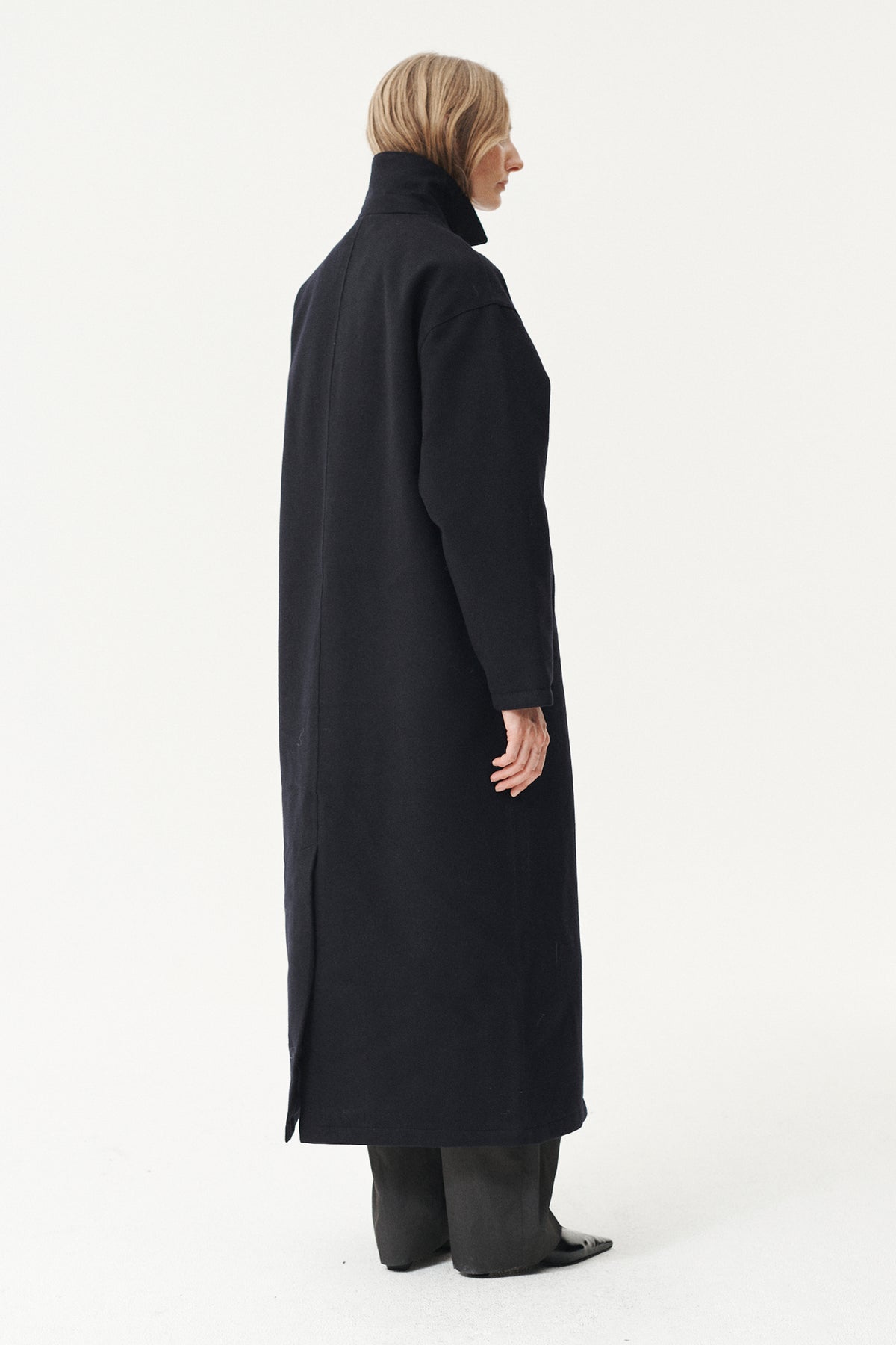JANICE B LONG TECHWOOL AW26 NAVY