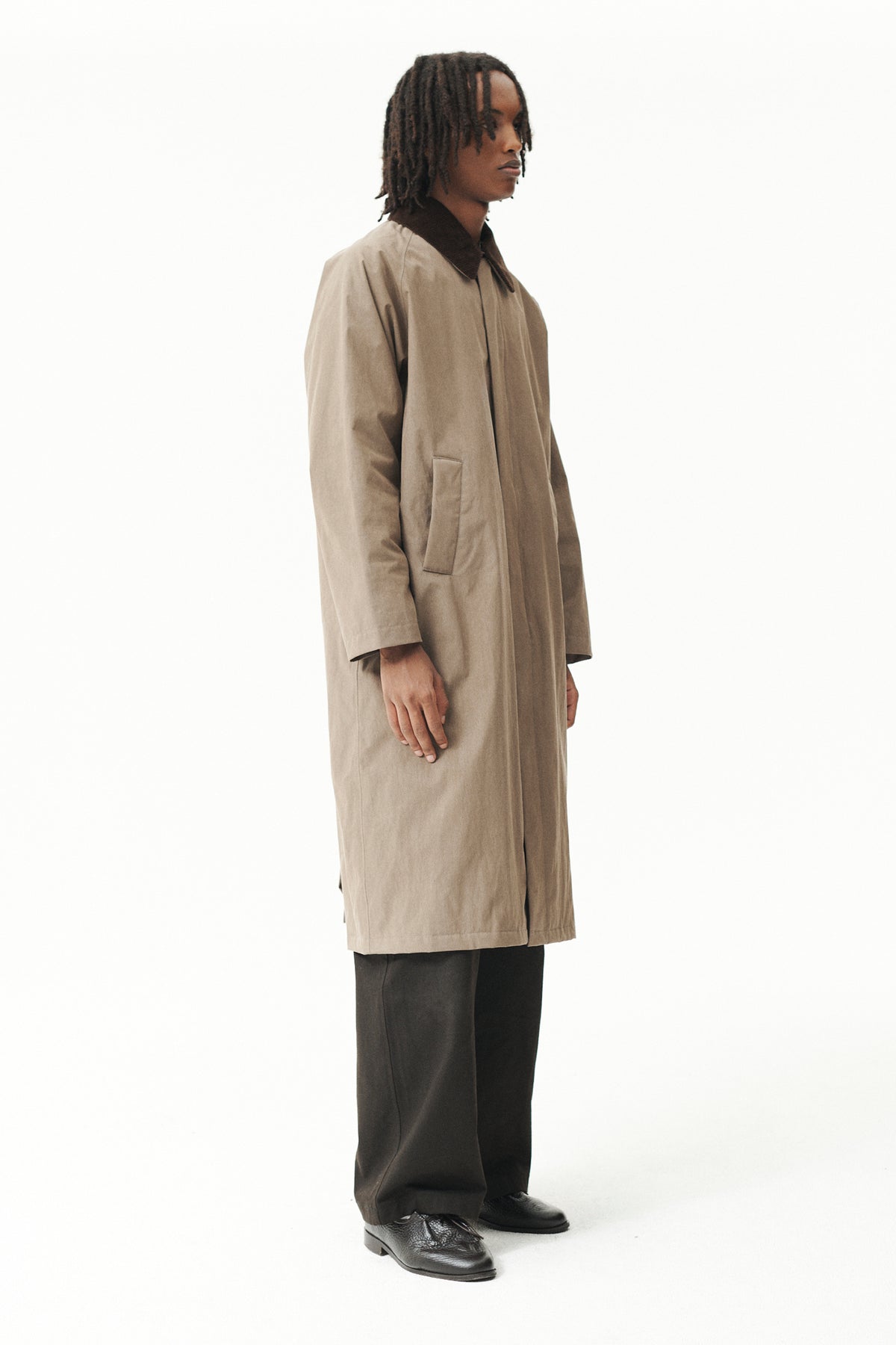 LONG COACH WASHED TENCEL CORDU AW26 FADED CAMEL
