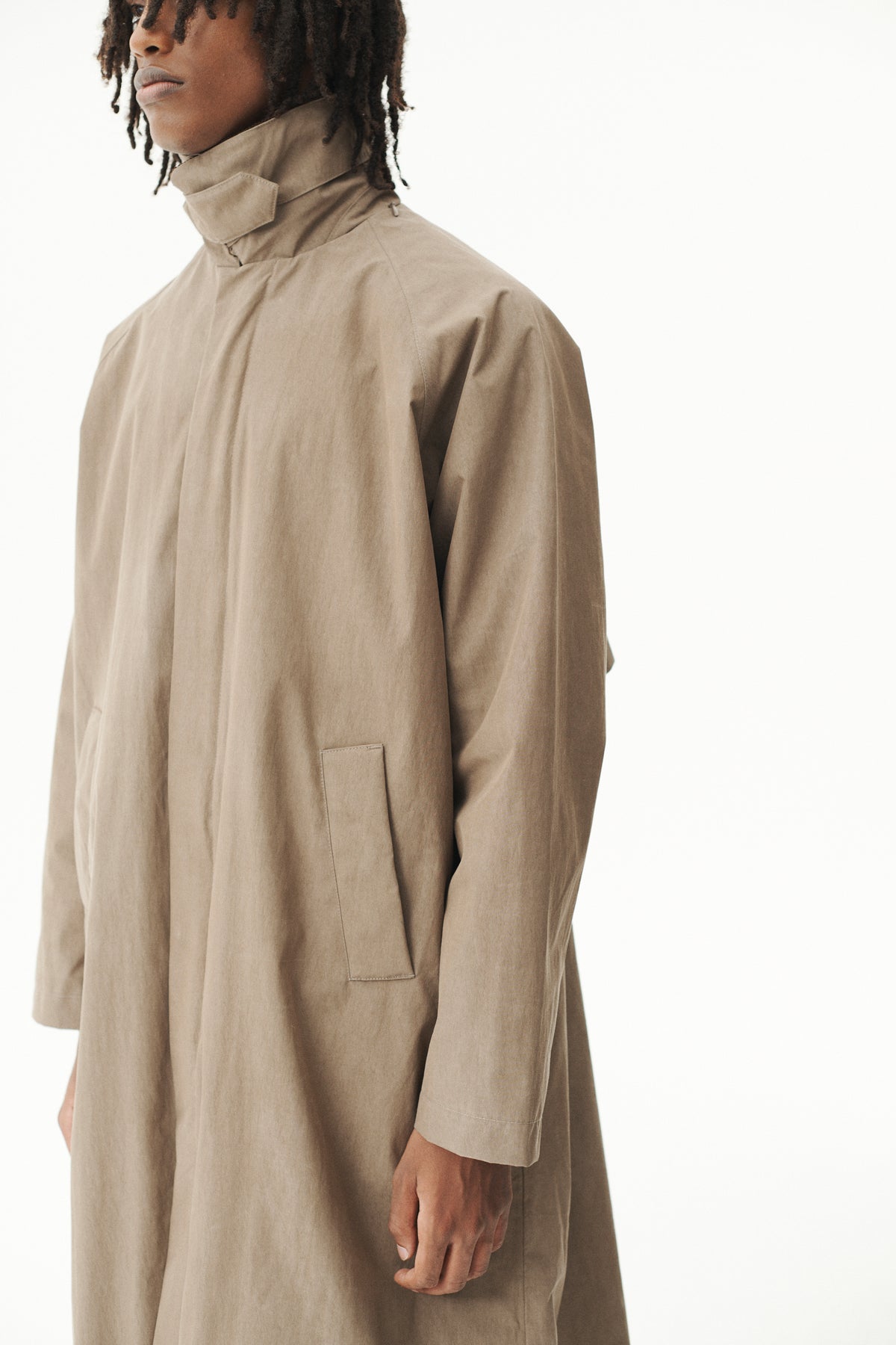 LONG COACH WASHED TENCEL CORDU AW26 FADED CAMEL