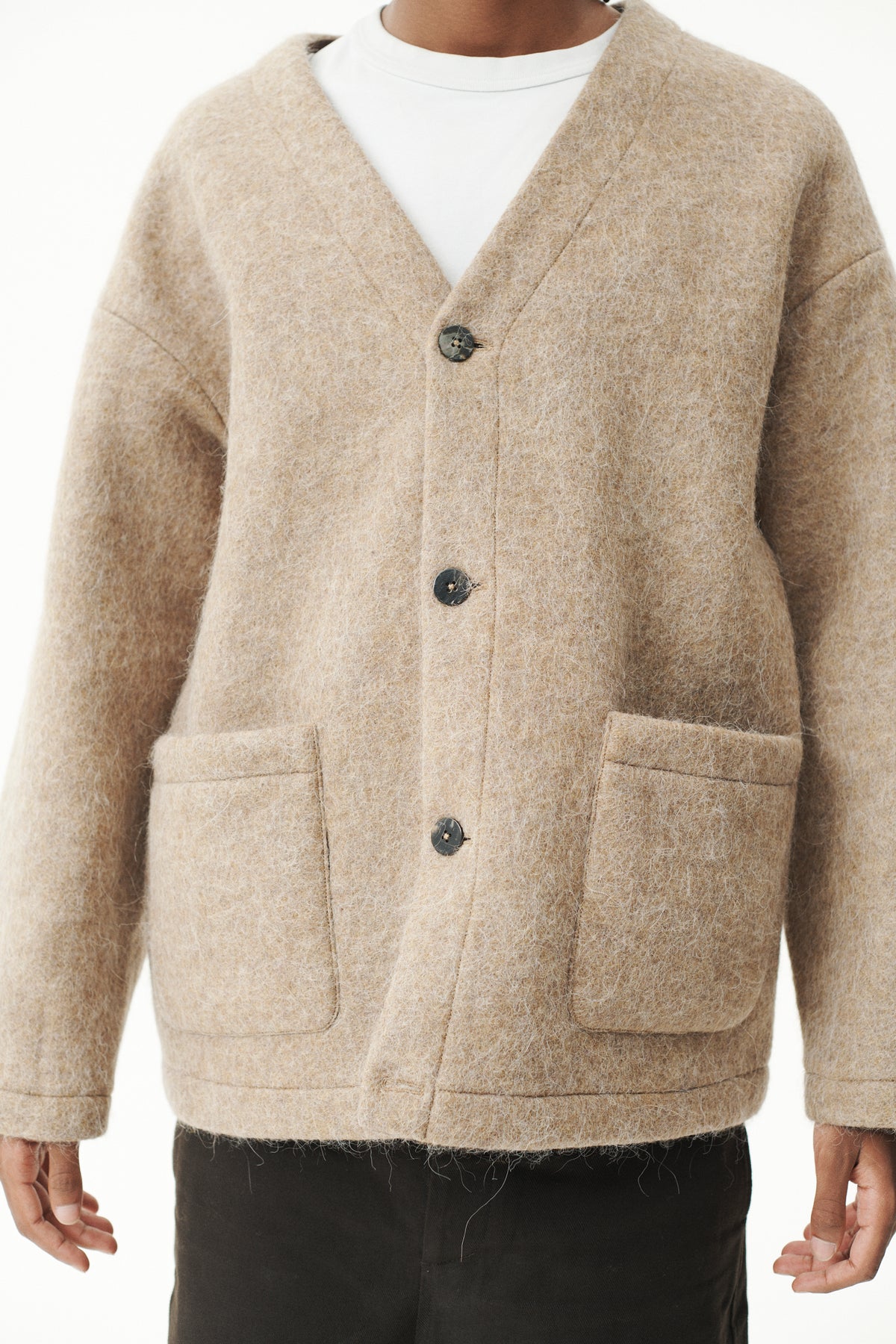 CARDI FUZZY BONDED AW26 CAMEL