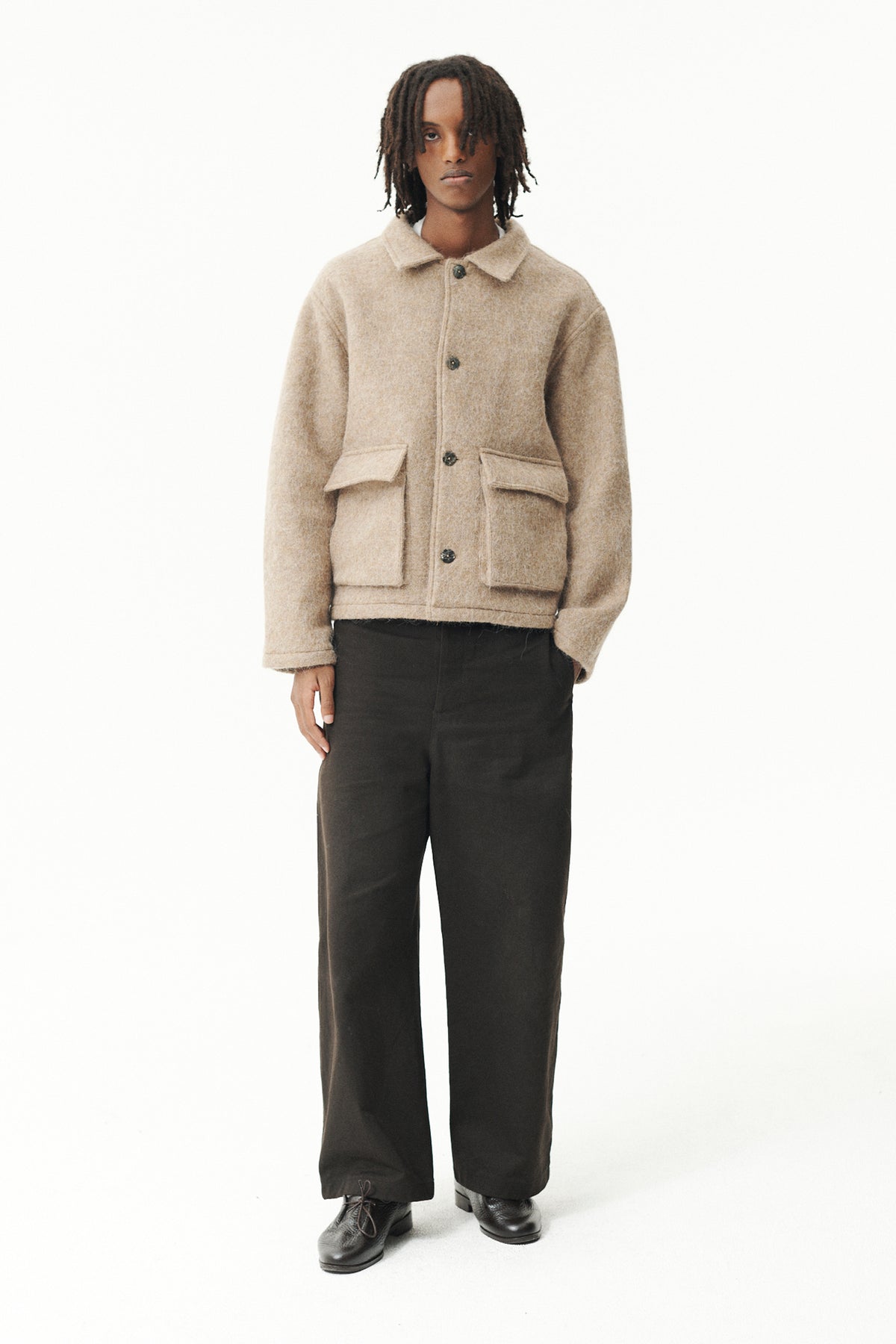 O SHIRT NEW FUZZY AW26 CAMEL