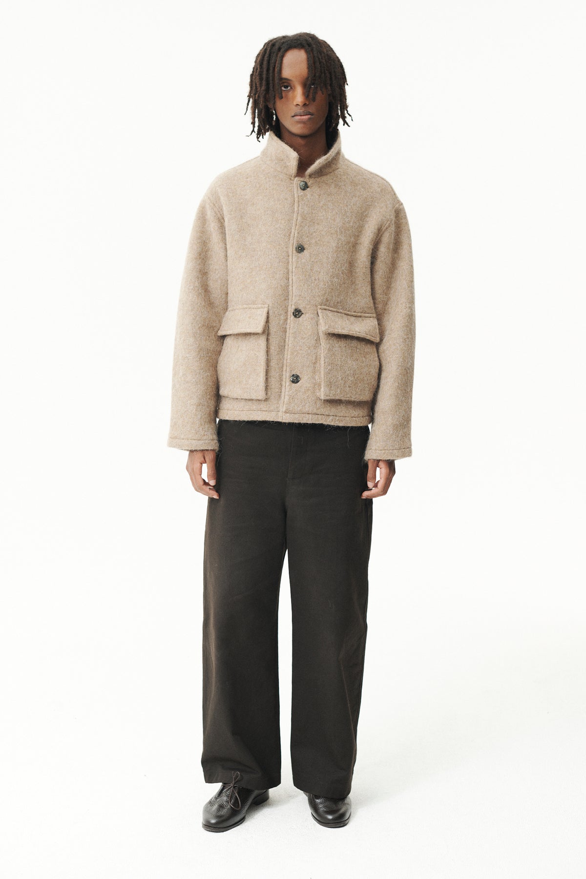 O SHIRT NEW FUZZY AW26 CAMEL