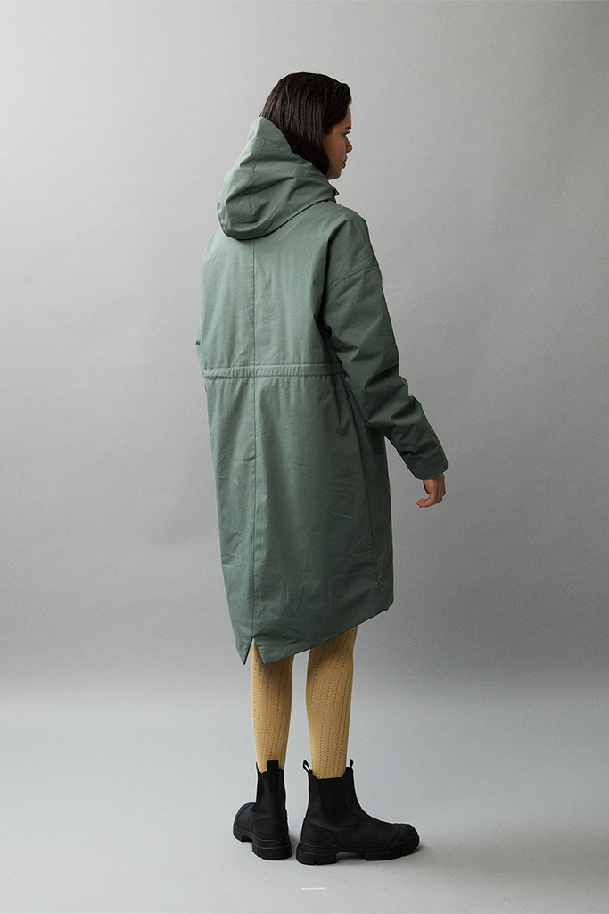 MONICA G STRETCH COTTON AW22 FADED GREEN