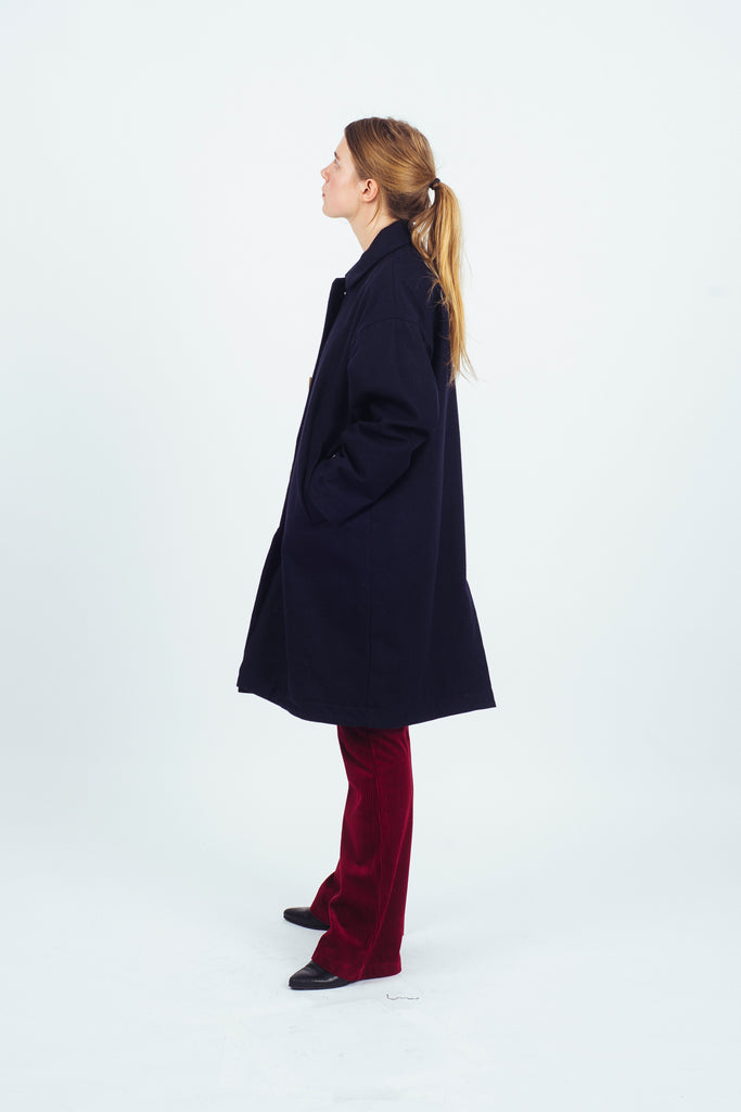 Overcoat Storm Wool System Navy - Welter Shelter - Waterproof, Windproof, breathable Packable