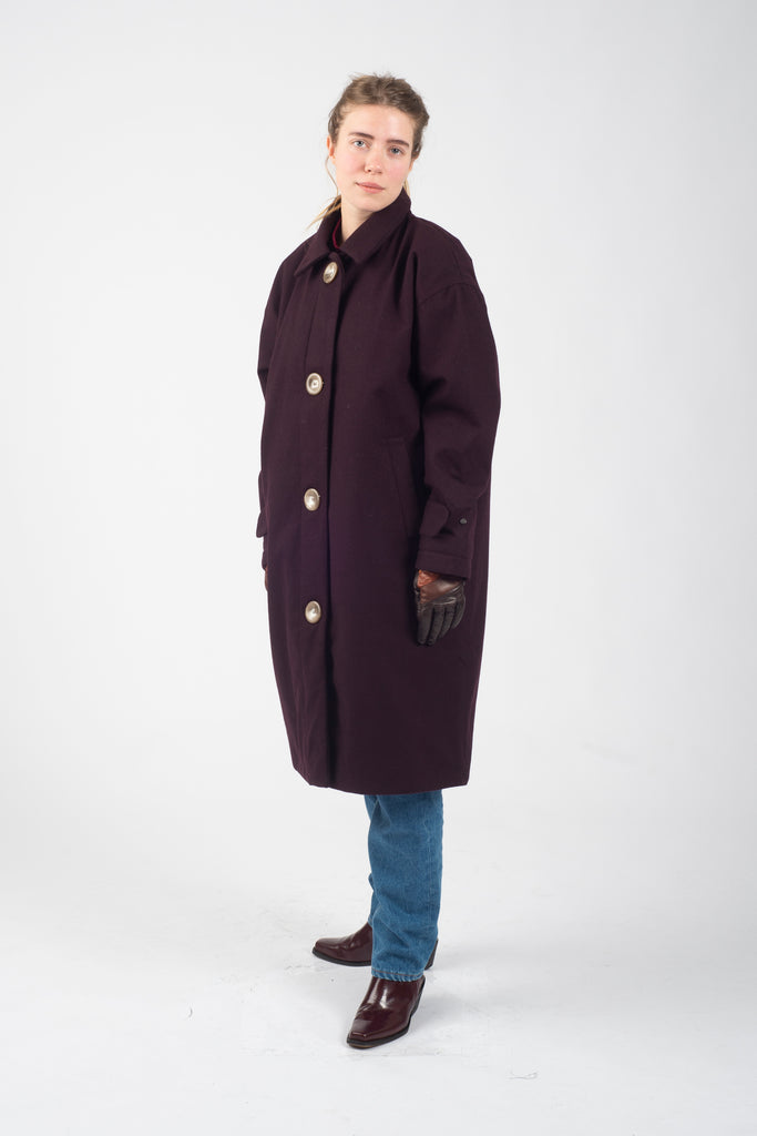 Overcoat Storm Wool System Burgundy - Welter Shelter - Waterproof, Windproof, breathable Packable